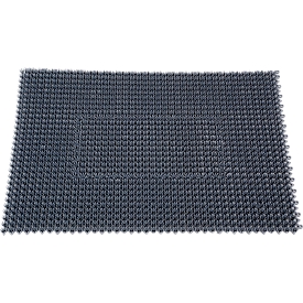 EAZYCARE TURF alfombra atrapa suciedad, de polietileno, para uso interior y exterior, 570 x 860 mm, gris oscuro