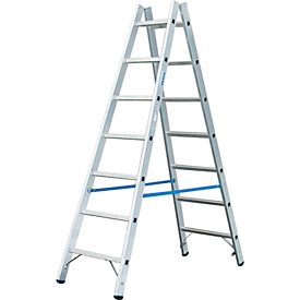Échelle double à barreaux, en aluminium, 2x 7 barreaux