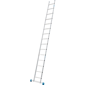 Échelle simple en alu Stabilo, 15 barreaux, avec traverse