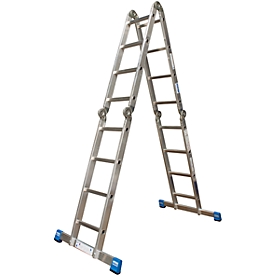 Échelle universelle articulée en alu Stabilo, 4 x 4 barreaux