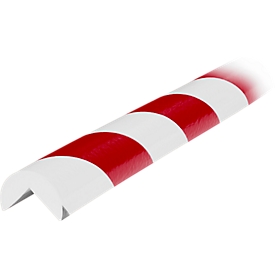 Eckschutzprofil Typ A, 5-m-Rolle, weiss/rot