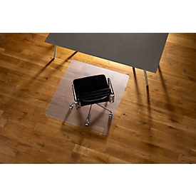 ECOGRIP HEAVY vloerbeschermingsmat, voor harde vloeren, VAB® kleeflaag, temperatuurbestendig, transparant, L 1200 x B 1100 mm