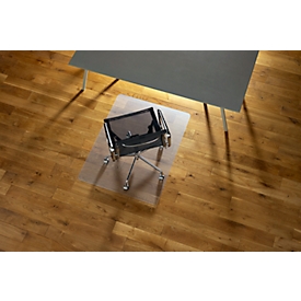 Ecogrip® Solid-RS Office Products vloerbeschermingsmat, voor harde vloeren, VAB®-kleeflaag, antislip &amp; vlamvertragend, 900 x 1200 mm, PC, transparant