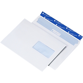 Economy set envelopes, DIN C5, pressure-sensitive adhesive, with window right, 500 pieces