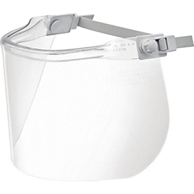 Ecran de protection pour électricien UHLEN, 4 kA PC clair, 460 x 200 x 1,5 mm, EN 166/168/169/170