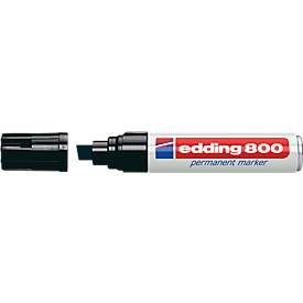 edding 800, avec pointe biseautée, 4-12 mm, noir, 5 p.