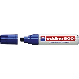 edding 800, with wedge tip, 4-12 mm, blue, 1 piece