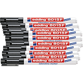 edding 8015F laboratoriummarker, 0,75 mm, 10 stuks, zwart