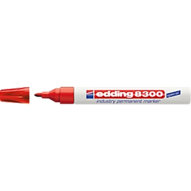 edding 8300 industry permanent marker, rood, 1 stuk