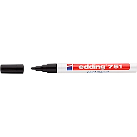 EDDING Lackmarker 751, 1-2 mm, schwarz, 1 Stück