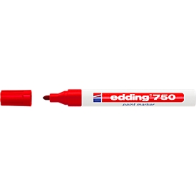 EDDING Marcador de pintura 750, 2-4 mm, rojo, 1 unidad