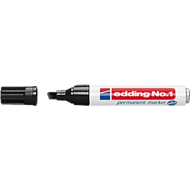 edding No.1 permanent marker, 1 piece, black