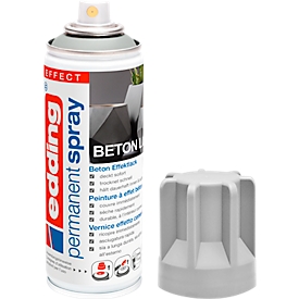 edding Spray 5200, 200 ml, peinture acrylique premium mate, largeur de vaporisation env. 50-60 mm, effet béton
