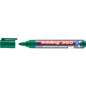 edding Whiteboard Marker 360, Rundspitze, 1 Stück, grün
