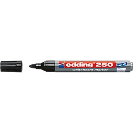 edding whiteboardmarker 250, ronde punt, 0 stuks, zwart
