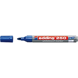 edding whiteboardmarker 250, ronde punt, 1 stuk, blauw