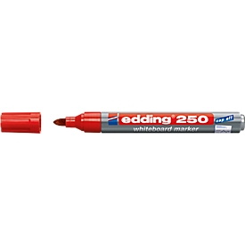 edding whiteboardmarker 250, ronde punt, 1 stuk, rood