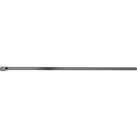 Edelstahl Kabelbinder VA, L 200 x B 4,6 mm, Kugelverschluss, AISI 316, antimagnetisch, korrosionsbeständig, 100 Stück