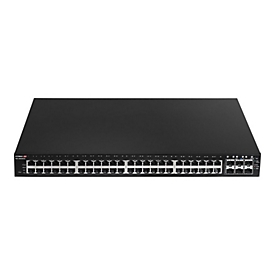 Edimax Pro IGS-5654PLX - Switch - Industrie, Überwachung, VLAN, PoE+, Web, Smart - Smart - 48 x 10/100/1000 (PoE+) + 6 x SFP+ (Uplink) - an Rack montierbar