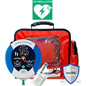 Eerstehulpwandtas MedX5, met reanimatiedefibrillator SAM500P &amp; vulling volgens DIN 13157