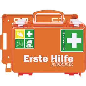 EHBO-koffer Quick-CD Joker, DIN 13157, 3 niveaus, met draaisluitingen, incl. wandhouder