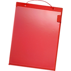 EICHNER Basis besteltas, klittenband, DIN A4, rood, 10 stuks