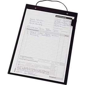 EICHNER Basis besteltas, klittenband, DIN A4, zwart, 10 stuks