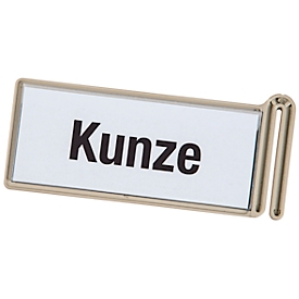 Eichner etiketteerclip, voor wand-sorter, lichtgrijs, B 129 x H 57 mm, 1 stuk