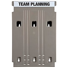 Eichner Flat wall sorter, basic module, W 240 x D 58 x H 392 mm, plastic, light gray