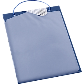 EICHNER Job bag Plus, met klittenbandsluiting en opbergvak, DIN A4, blauw