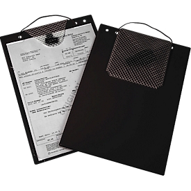 EICHNER Job bag Plus, met klittenbandsluiting en opbergvak, DIN A4, zwart