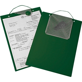 EICHNER Magnetic order pouch, for DIN A4 documents, key compartment, magnetic closure, tear protection, green, 10 pieces