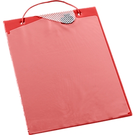 EICHNER Pochette de commande Plus, fermeture velcro et compartiment à clés, pour documents DIN A4, rouge, 10 pièces