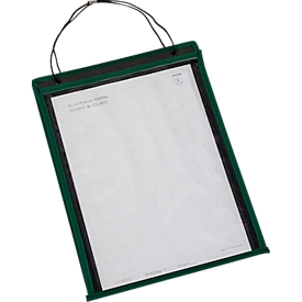 EICHNER Pochette de commande "Robust", convient pour DIN A4, coutures renforcées, dos en carton, vert, 10 pièces