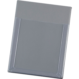 Eichner PVC switch plate, DIN A6, 20 mm filling capacity, self-adhesive, stretch pocket, W 118 x H 185 mm, transparent