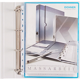 EICHNER stretch fold document sleeves, DIN A4, open top, half open on the right, 10 pieces,