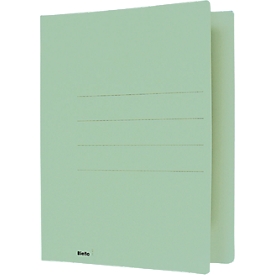 Einlagemappe Biella, DIN A4, bis 90 Blatt, L 330 x B 265 x H 1 mm, Karton, grün