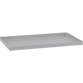 Einlegeboden für CEMO Akku-Lager- und Ladeschränke, Stahl, B 720 x T 400 x H 35 mm, lichtgrau RAL 7035