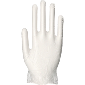 Einmalhandschuhe Medi-Inn Light, Vinyl, leicht gepudert, latexfrei, transparent, Größe M, 100 Stück