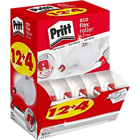 Einweg-Korrekturroller Pritt, ergonom. Design, L 10 m x B 4,2 mm, 16er-Multipack