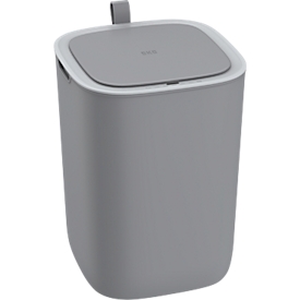 EKO Morandi Smart poubelle à capteur, plastique, capteur &amp; commande tactile, anneau d'étanchéité, L 249 x P 249 x H 337 mm, 12 litres, gris