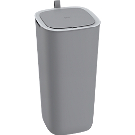 EKO Morandi Smart sensor afvalbak, kunststof, touch bedieningspaneel, afsluitring, B 271 x D 271 x H 591 mm, 30 liter, grijs