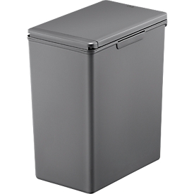 EKO Poubelle Morandi Touch, peu encombrante, Touch Bar, plastique, L 206 x P 325 x H 400 mm, 20 litres, gris