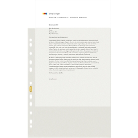 Elba brochure pockets, for DIN A4, recycled polyethylene, 80µm, grained, transparent, 50 pieces