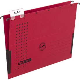 ELBA chic® ULTIMATE hangmap, voor formaten tot DIN A4, gerecycled karton, 25 stuks, rood