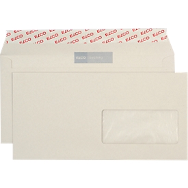 ELCO envelopes, DIN long plus, grey, w. window right, 500 pcs.