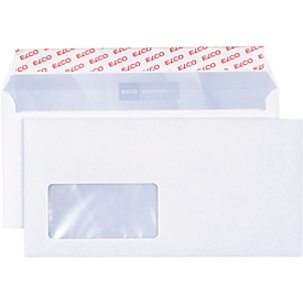 ELCO Kuverts, mit Haftklebeverschluß, Office Shopbox DIN C5, Fenster links, 100 g, 100 Stück
