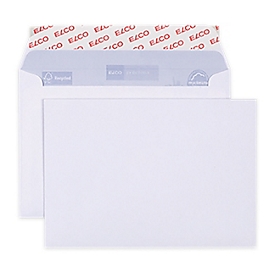 ELCO Proclima envelope C6 Optifix, pressure-sensitive adhesive, without window, 114 x 162 mm, 100 g/m², white, Blue Angel, 500 pieces