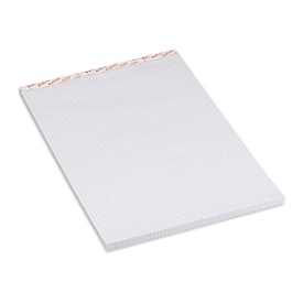 ELCO Proclima notepad, squared, DIN A5, 100 sheets, 70 g/m², micro-perforation, white, FSC recycled paper