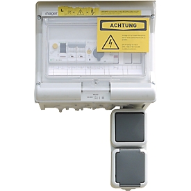 Electrical installation package, version for non-flammable, water-hazardous substances